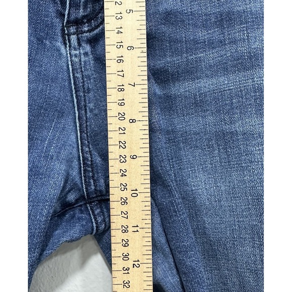 Kut from the Kloth Denim Jeans Women's 14 Blue Distressed Straight Leg 5 Pockets - Picture 4 of 10